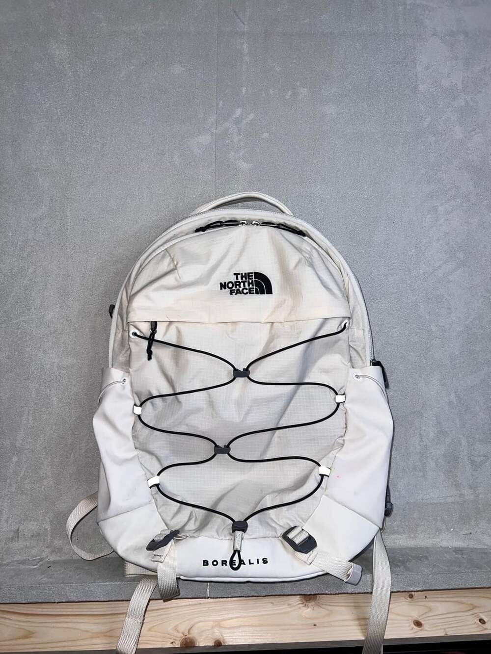 The North Face Borealis Backpack Cream White Bungee Cord
